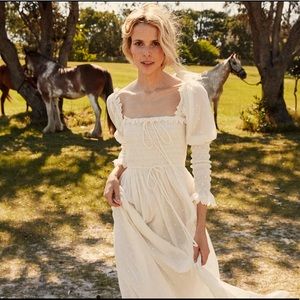 NWT! doen bijou dress salt size small white